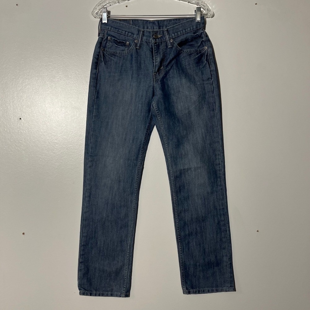 Levi's 514 Straight Fit Jeans Dark Wash Denim Mens Size 28x30